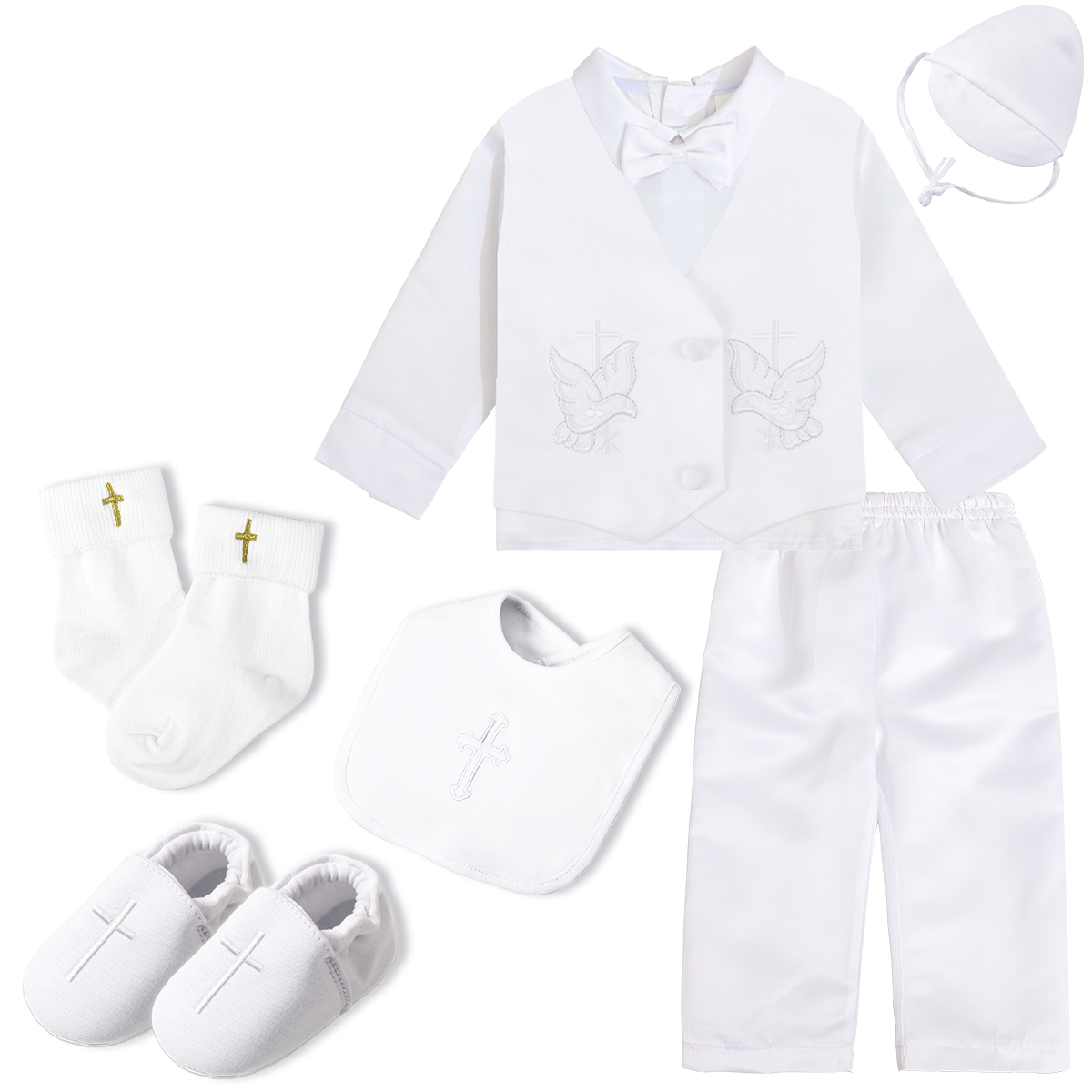 Baby Boy Suit Set Baptism - بدلة تعميد للأطفال الأولاد الرضع لحفلات