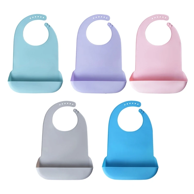 Waterproof Baby Bibs Silicone - مريلة سيليكون مقاومة للماء والزيوت للبالغين