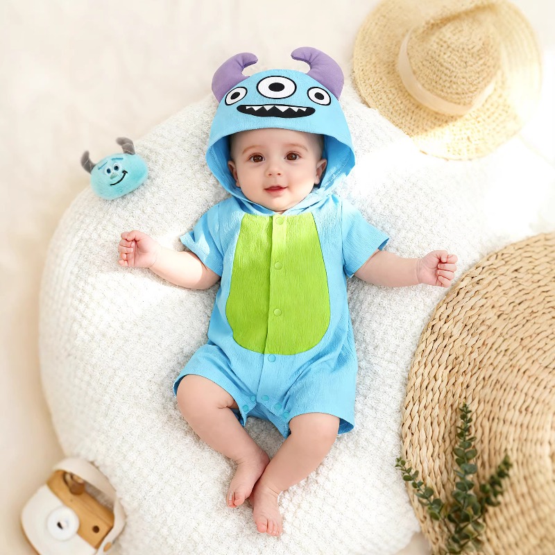 بدلة رومبير للأطفال حديثي الول - مراجعة Cotton Baby Onesies Zipper وسعره