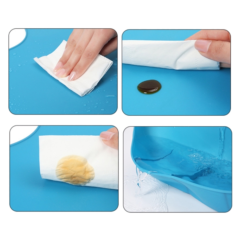 مريلة سيليكون مقاومة للماء وال - مراجعة Waterproof Baby Bibs Silicone وسعره