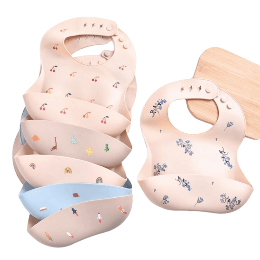 مريلة أطفال جديدة من السيليكون - مراجعة Waterproof Baby Bibs Silicone وسعره