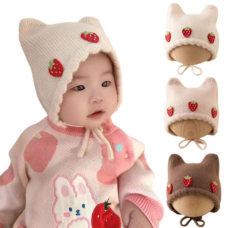 جديد الخريف الشتاء طفلة قبعة ل - مراجعة Infant Beanie Hat With Ears وسعره