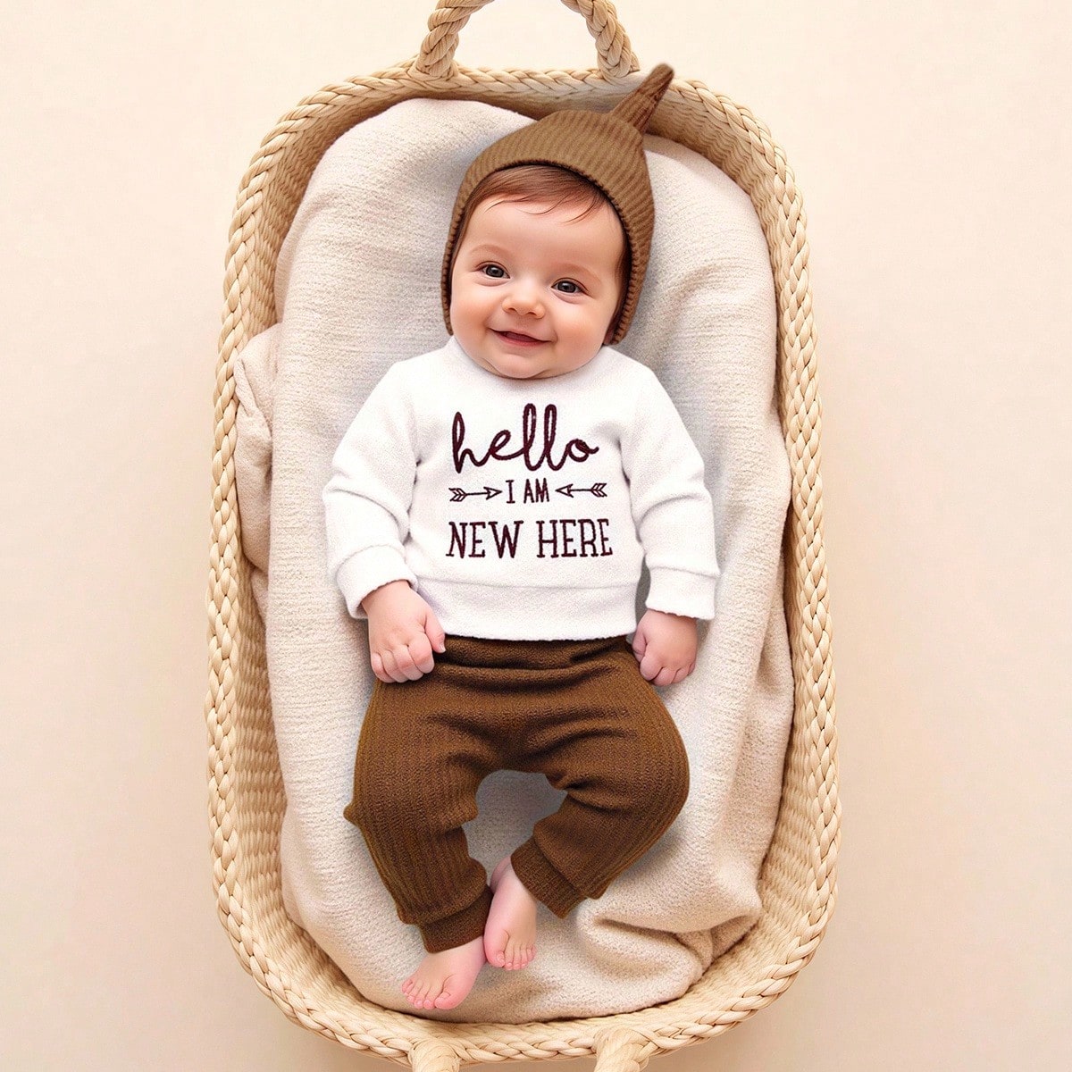 قطعتان من ملابس الأطفال حديثي  - مراجعة Infant Photography Props Outfit وسعره