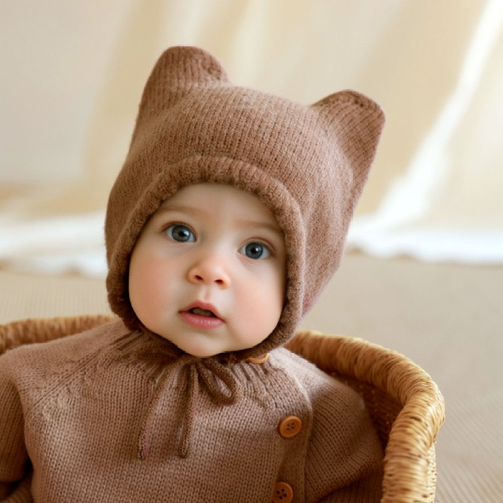 قبعة شتوية محبوكة للأطفال، توف - مراجعة Infant Beanie Hat With Ears وسعره